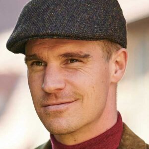 Harris Tweed Flat Cap "Henry" In Multicolor
