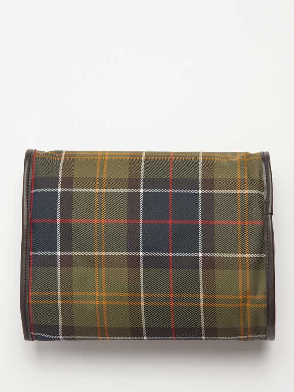 Barbour Tartan Hanging Washbag Classic