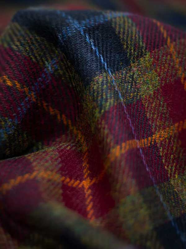 Harris Tweed Vestje "Wales" Met Revers In Check Of Island