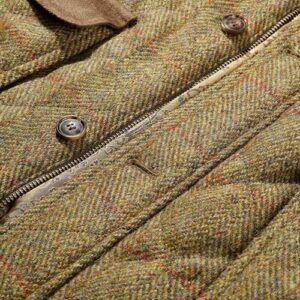 Harris Tweed Gilet, Bodywarmer - Mustard