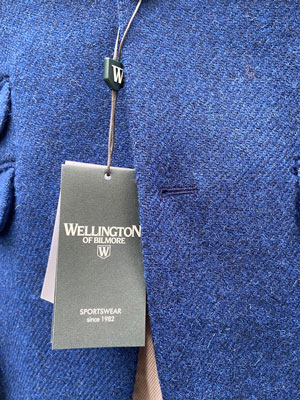 Harris Tweed Jacket "London" in Blue Twill