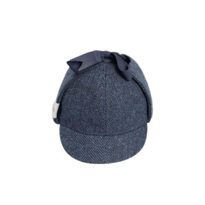 Harris Tweed Deerstalker Hat Watson Midnight Blue