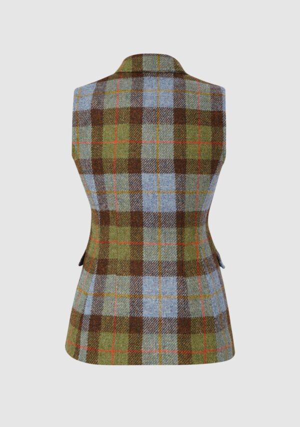 Harris Tweed Pippa Waistcoat - Green/Blue Check