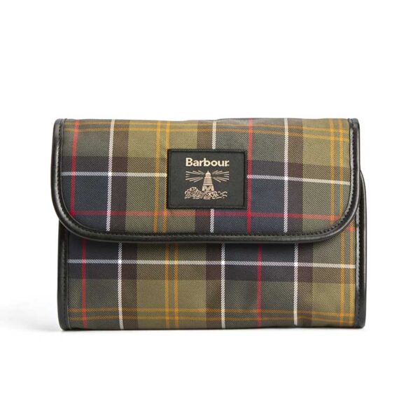Barbour Tartan Hanging Washbag Classic