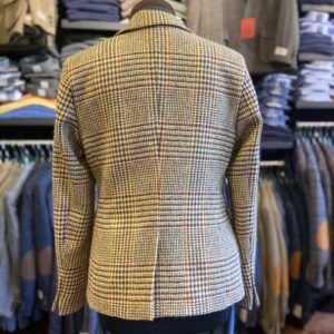 Harris Tweed Dames Jasje Kort "Ami" In Scottish Check