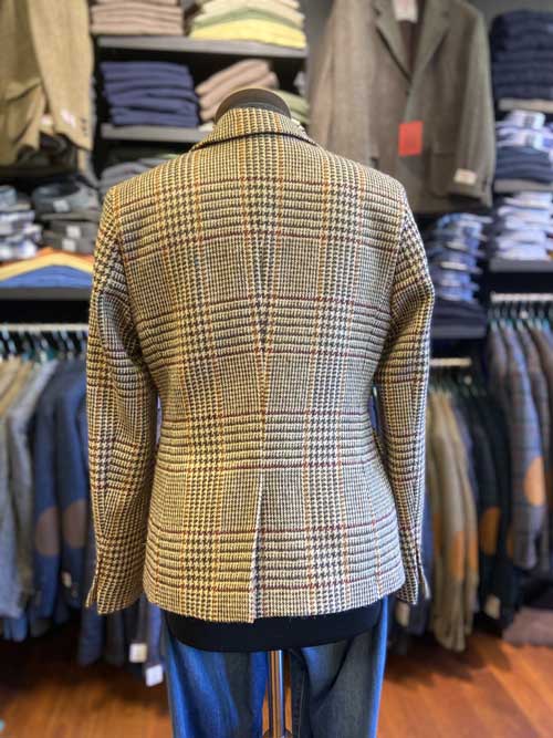 Harris Tweed Dames Jasje Kort "Ami" In Scottish Check