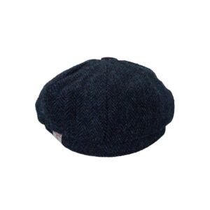 Harris Tweed 8-Panel Thomas Baker Boy Cap Midnight Blue