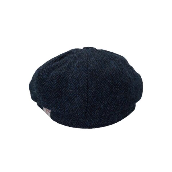 Harris Tweed 8-Panel Thomas Baker Boy Cap Midnight Blue