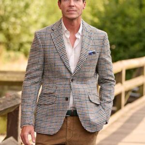 Harris Tweed Jacket "London" In Cream Cocktail