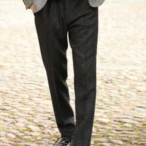 Harris Tweed Pantalon "Mr Miller" In Charcoal