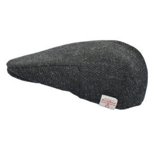 Harris Tweed Flat Cap Oakmoor Gun Metal