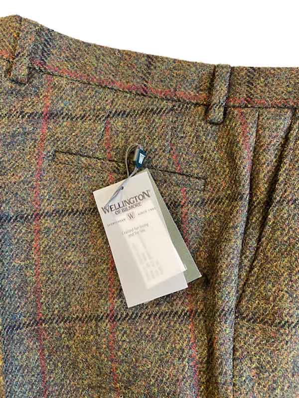 Harris Tweed Pantalon "Mr. Miller" in Green Overcheck