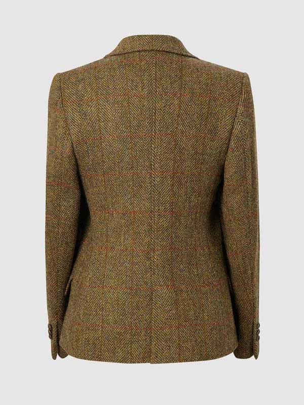 Harris Tweed Dames Jas Claire - Mustard