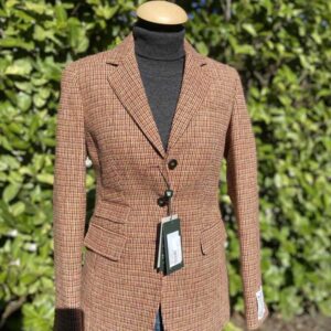 Harris Tweed Dames Jasje "Carola" In Rust Tweed