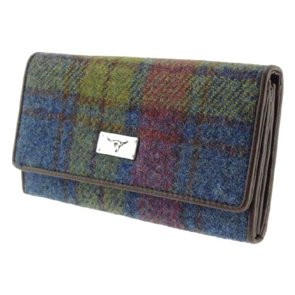 Harris Tweed Portemonnee 'Tiree' in Multi Colour Tartan