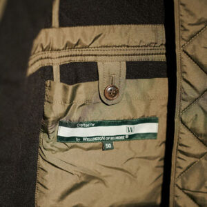 Heren SteppJack "Boston" Met Harris Tweed Details In Olive