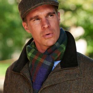 Harris Tweed Fliedjacket "Bristol" In Evergreen