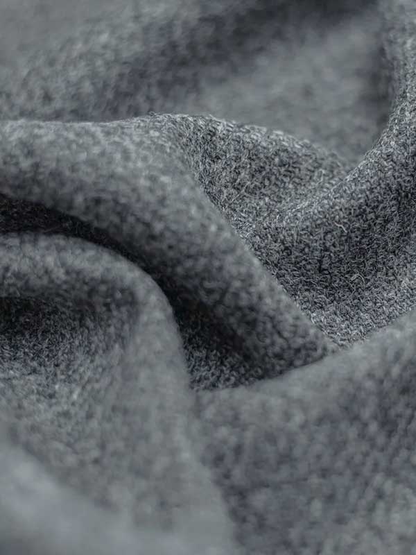 Harris Tweed Vestje "Wales" Met Revers In Anthra Melange