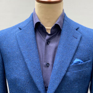 Harris Tweed Jacket "London" in Blue Twill