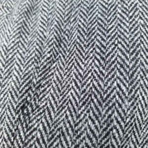 Harris Tweed Pantalon "Mr Miller" In Black Herringbone