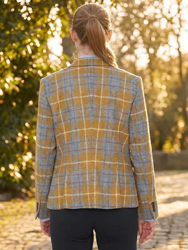 Harris Tweed Dames Blazer "LadiesClub" In Amber Check