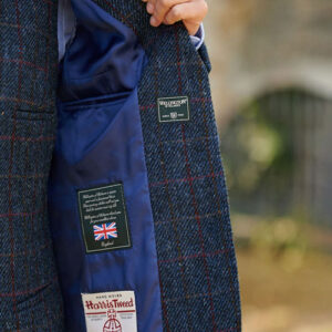 Harris Tweed Dames Jasje "Carola" In Scottish Blue