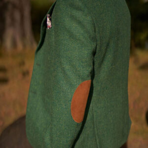 Harris Tweed Jacket "London" In Green Twill