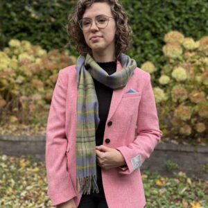 Harris Tweed Dames Jasje "Carola" In Pink Twill