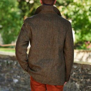Harris Tweed Fliedjacket "Bristol" In Evergreen