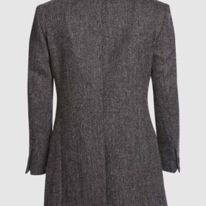 Harris Tweed Overjas, Murdo ¾ Coat - Charcoal