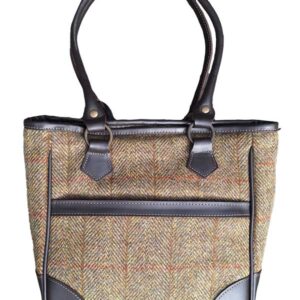 Harris Tweed Shire Long Handled Bag - Mustard