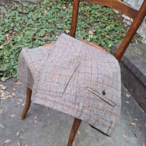 Harris Tweed Pantalon "Mr. Miller" In Walnut Check