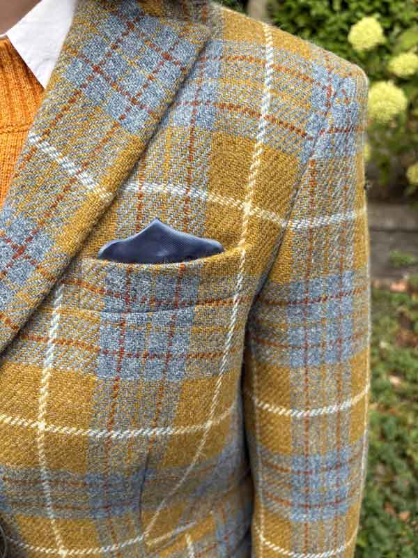 Harris Tweed Dames Blazer "LadiesClub" In Amber Check