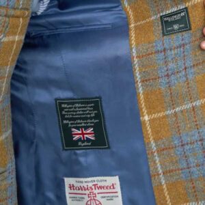 Harris Tweed Dames Blazer "LadiesClub" In Amber Check