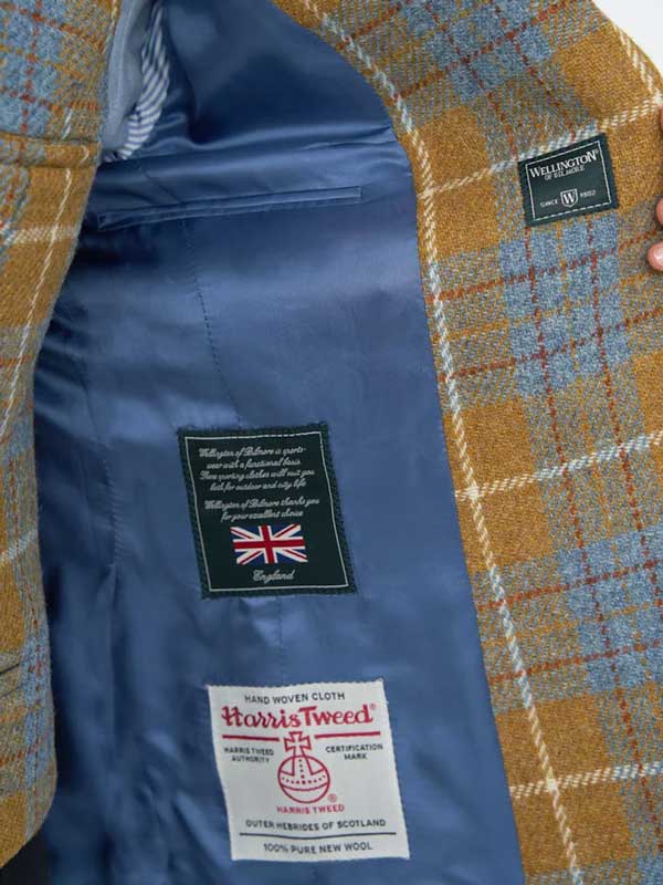 Harris Tweed Dames Blazer "LadiesClub" In Amber Check