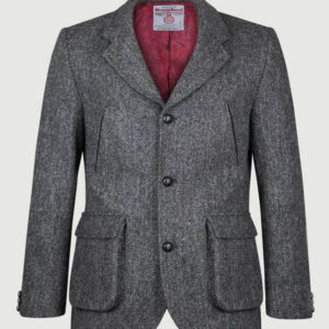 Harris Tweed Colbert, Callum Utility Jacket - Charcoal
