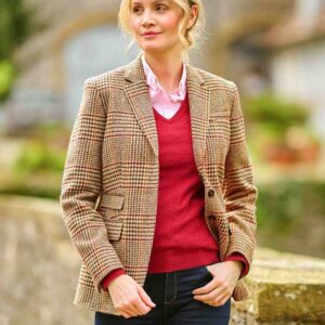 Harris Tweed Dames Jasje "Carola" In Scottish Check