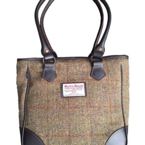 Harris Tweed Shire Long Handled Bag - Mustard