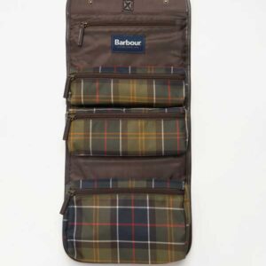 Barbour Tartan Hanging Washbag Classic