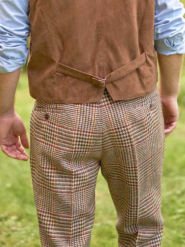 Harris Tweed Pantalon "Mr. Miller" In Scottish Check