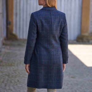 Harris Tweed Damesjas "Emilia" In Scottish Blue