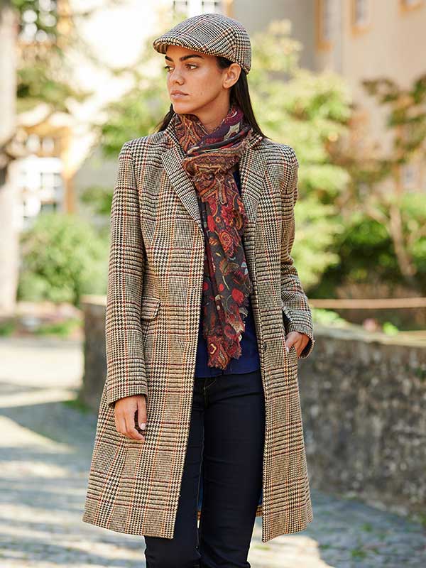 Harris Tweed Damesjas "Emilia" In Scottish Check