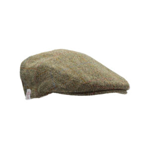Harris Tweed Flat Cap Oakmoor Moss Green