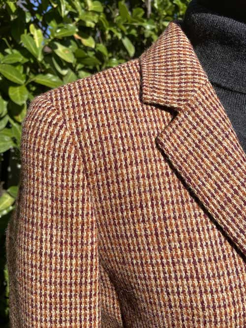 Harris Tweed Dames Jasje "Carola" In Rust Tweed