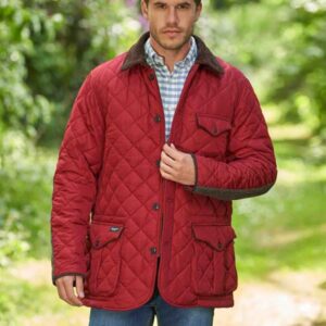 Heren SteppJack "Boston" Met Harris Tweed Details In Red Dahlia
