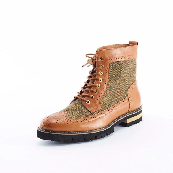 Harris Tweed The Huntsman Harris Tweed Classic Shoe Chestnut