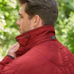 Heren SteppJack "Boston" Met Harris Tweed Details In Red Dahlia