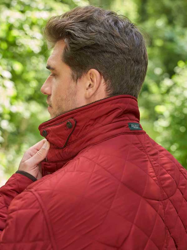 Heren SteppJack "Boston" Met Harris Tweed Details In Red Dahlia
