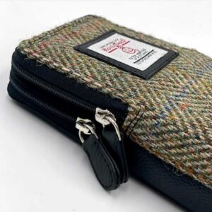 Harris Tweed Double Glasses Sleeve in Country Green