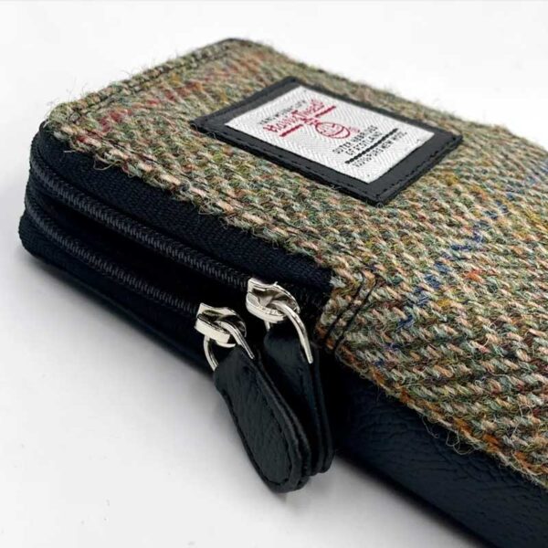 Harris Tweed Double Glasses Sleeve in Country Green